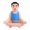 man in lotus position emoji